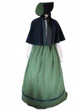 Ladies Victorian Carol Singer School Mistress Costume Size 10 - 12 Image